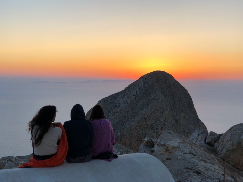 Sunrise from the top of Kalamos