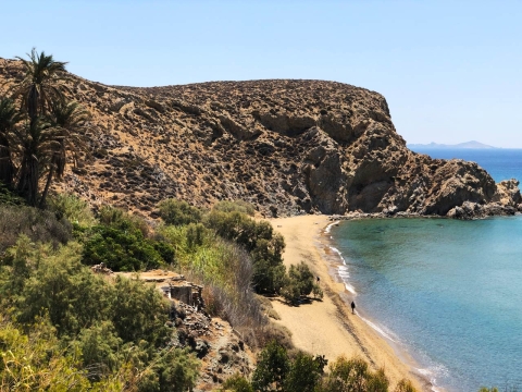 The beach of Kleisidi from above